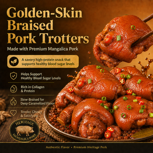 💪Control Cravings Without Giving Up Real Food ✨Premium Mangalica Caramelized Braised Pork Trotters 🐷- QZE