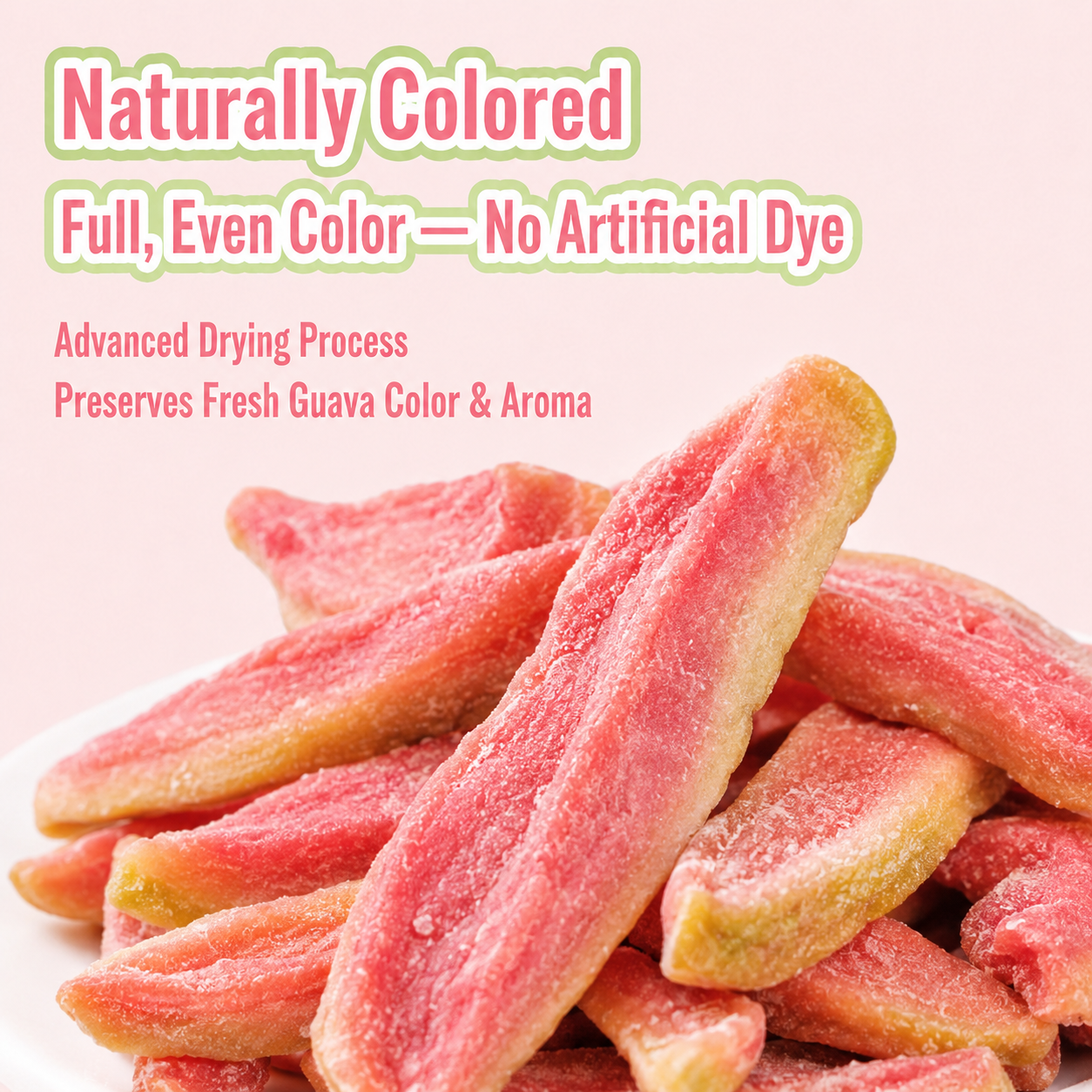 💯🥝Say goodbye to high-calorie guilt! 💐Satisfy your cravings with our fiber-rich Red Guava slices-QZE