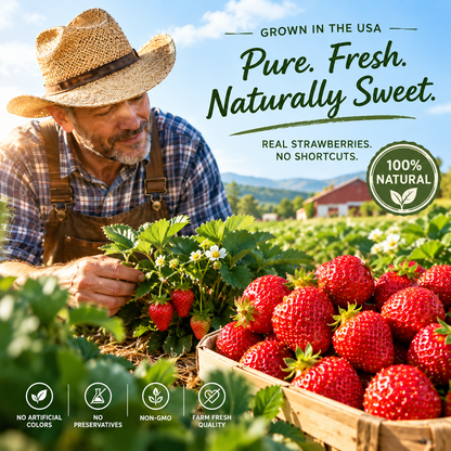 Naturally Sweet Dried Strawberries – Soft, Fruity & Delicious-EDC