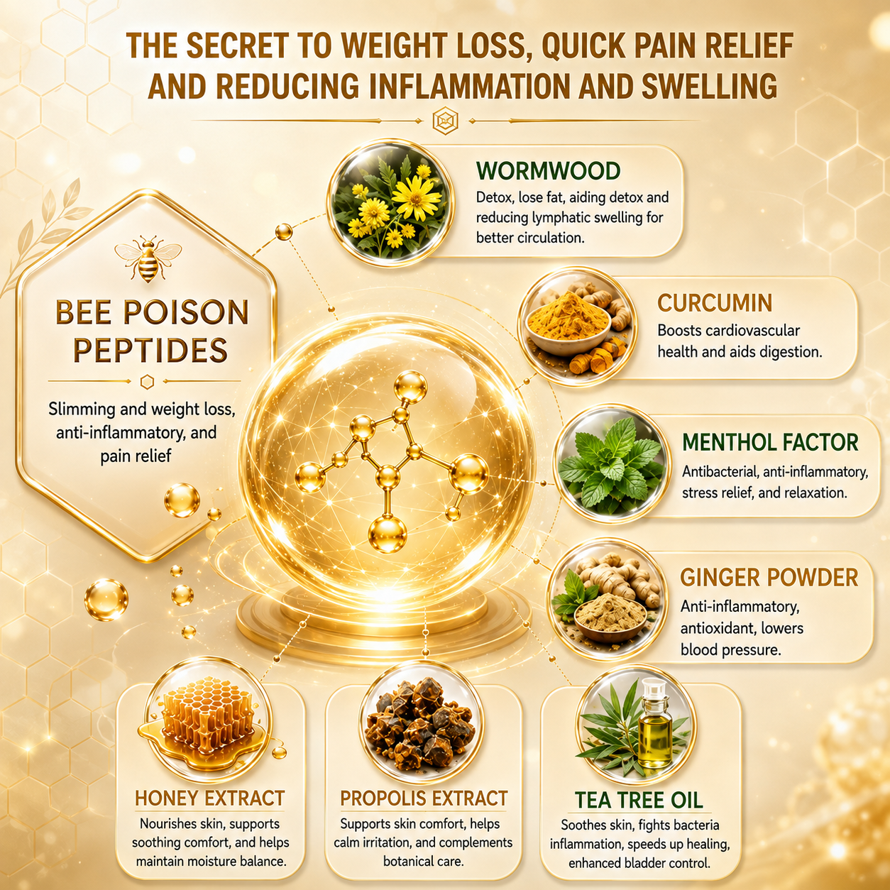 DeluNora® Bee Venom Ginger & Honey Foot Pads -Alin