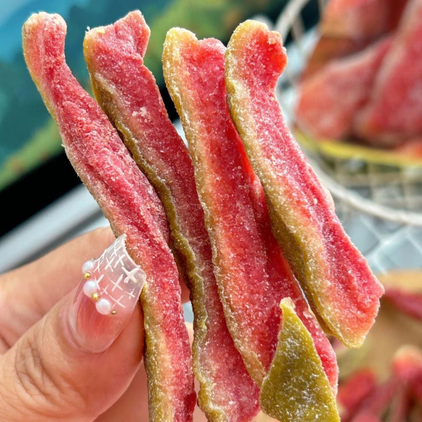 ⭐🥝Say goodbye to sugar spikes! 💐Satisfy your cravings with ourfiber-rich Red Guava slices-QZE