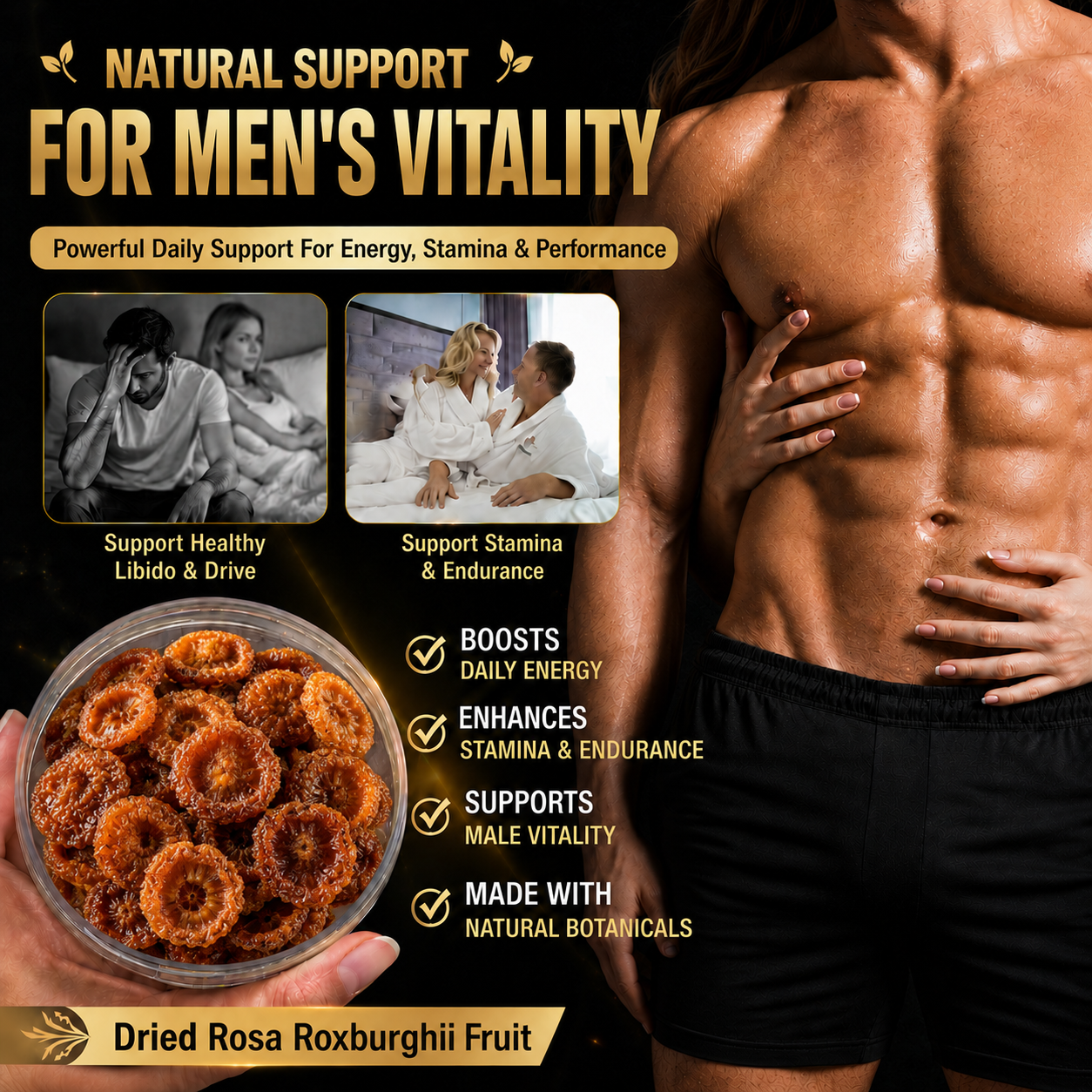 🦪🍆 Natural Support for Men’s Energy & Stamina🥒🙆‍♂️— Premium Rosa Roxburghii Slices for Everyday and Bedroom Confidence-ABB8