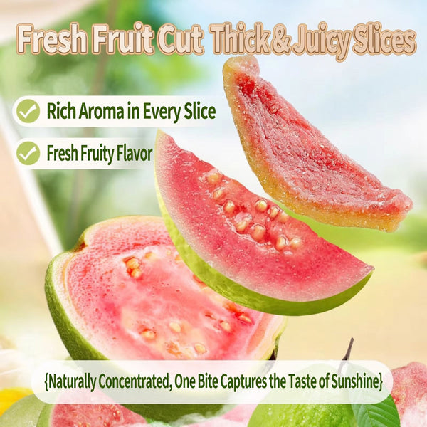 💯🥝Say goodbye to high-calorie guilt! 💐Satisfy your cravings with our fiber-rich Red Guava slices-QZE